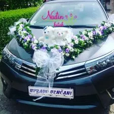 Cvetna dekoracija za svadbeni automobil - A019 - 0